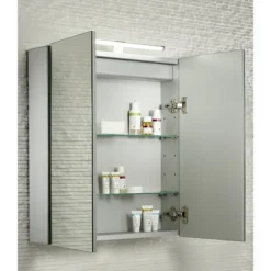 Tavistock Conduct Double Door Mirror Cabinet With LED Light 9 Tavistock Conduct Double Door Mirror Cabinet With LED Light -Duravit Bathroom Shop co60al d1