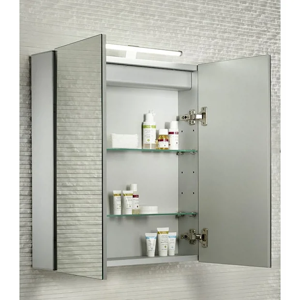 Tavistock Conduct Double Door Mirror Cabinet With LED Light 6 Tavistock Conduct Double Door Mirror Cabinet With LED Light - Image 4