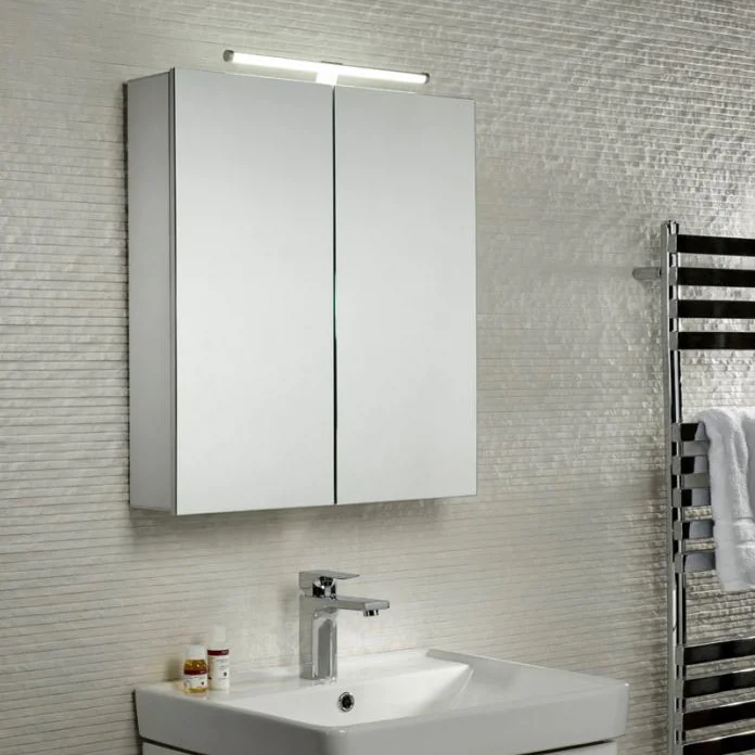 Tavistock Conduct Double Door Mirror Cabinet With LED Light 3 Tavistock Conduct Double Door Mirror Cabinet With LED Light