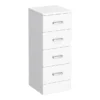 Cove 300x300mm White 4 Drawer Unit 1 Cove 300x300mm White 4 Drawer Unit -Duravit Bathroom Shop cove300x300mmwhite4drawerunitlrg