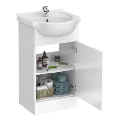 Cove White 450mm Small Vanity Unit -Duravit Bathroom Shop covewhite450mmsmallvanityunitd1