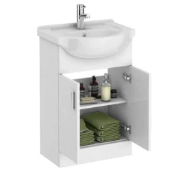 Cove White 550mm Vanity Unit (Flat Packed) -Duravit Bathroom Shop covewhite550mmvanityunitndetail1