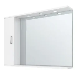 Cove White Illuminated Mirror Cabinet (1050mm Wide) -Duravit Bathroom Shop covewhiteilluminatedmirrorcabinet1050mmwidel