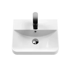 Cruze 400mm Curved Gloss White Vanity Unit