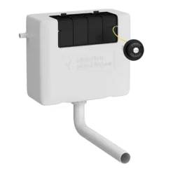 Chatsworth Traditional Blue Semi-Recessed Vanity Unit W. Matt Black Handles + Toilet Package