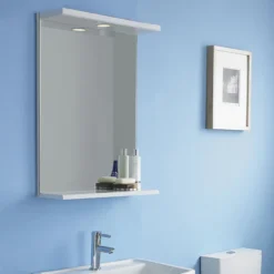 Cove White Illuminated Mirror (550mm Wide)
