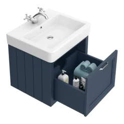 Chatsworth Traditional Blue 560mm Wall Hung Vanity -Duravit Bathroom Shop cwh560blu d3
