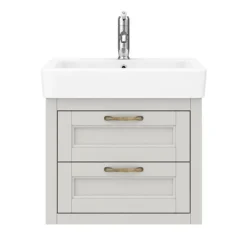 Chatsworth Traditional Grey 560mm 2 Drawer Wall Hung Vanity 12 Chatsworth Traditional Grey 560mm 2 Drawer Wall Hung Vanity -Duravit Bathroom Shop cwh560gry2d d4