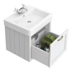 Chatsworth Traditional White 560mm Wall Hung Vanity -Duravit Bathroom Shop cwh560wht new d1