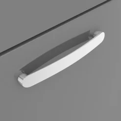 Brooklyn 1205mm Gloss Grey Double Basin 4 Drawer Vanity Unit -Duravit Bathroom Shop dbfs12gg4d d2