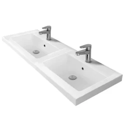Brooklyn 1205mm Grey Avola Double Basin Vanity Unit -Duravit Bathroom Shop dbfs12gry d4
