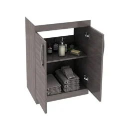 Brooklyn 1205mm Grey Avola Double Basin Vanity Unit -Duravit Bathroom Shop dbfs12gry detail1