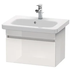 Duravit DuraStyle 635mm 1-Drawer Wall Mounted Vanity Unit - White High Gloss