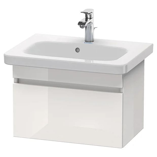 Duravit DuraStyle 635mm 1-Drawer Wall Mounted Vanity Unit - White High Gloss 3 Duravit DuraStyle 635mm 1-Drawer Wall Mounted Vanity Unit - White High Gloss