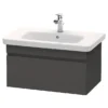 Duravit DuraStyle 800mm 1-Drawer Wall Mounted Vanity Unit - Graphite Matt 2 Duravit DuraStyle 800mm 1-Drawer Wall Mounted Vanity Unit - Graphite Matt -Duravit Bathroom Shop dds800gm l