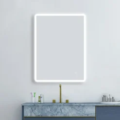 Cruze 600x800mm LED Universal Mirror Inc. Touch Sensor + Anti-Fog -Duravit Bathroom Shop edm07 d3n