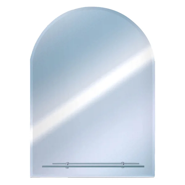 Euroshowers Round Top Bevelled Mirror With Glass Shelf 3 Euroshowers Round Top Bevelled Mirror With Glass Shelf