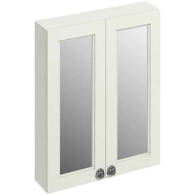 Burlington 60 2-Door Mirror Cabinet - Sand 4 Burlington 60 2-Door Mirror Cabinet - Sand - Image 2