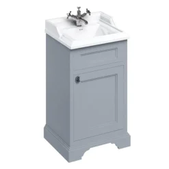 Burlington 50cm Freestanding Cloakroom Vanity Unit & Basin - Classic Grey