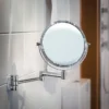 Smedbo Outline - Polished Chrome Shaving/Make Up Mirror On Swing Arm -Duravit Bathroom Shop fk438 d1