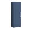 Roxbury Deco Fluted Blue Wall Hung Tall Storage Cabinet With Chrome Handle -Duravit Bathroom Shop flt362 l