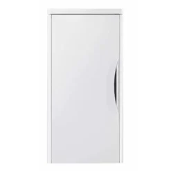 Monza Wall Mounted Medium Cupboard (Gloss White With Chrome Handle - W350 X D250mm) -Duravit Bathroom Shop fpa008nd1
