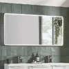 Roper Rhodes Frame 1200mm LED Illuminated Rectangular Mirror - Gloss White -Duravit Bathroom Shop fr120sw d1