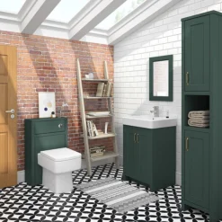 Chatsworth Traditional Green Tall Cabinet 8 Chatsworth Traditional Green Tall Cabinet -Duravit Bathroom Shop grndantbd1