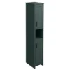 Chatsworth Traditional Green Tall Cabinet With Matt Black Handles -Duravit Bathroom Shop grndantbmb l