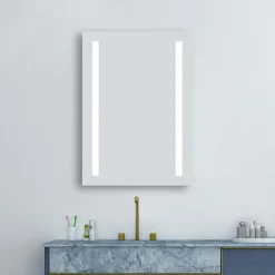 Brooklyn 500 X 700mm Battery Operated Illuminated LED Mirror -Duravit Bathroom Shop gs5x7bt d3n