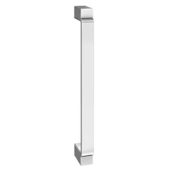 1 X York Chrome Art Deco Strap Additional Handle - L172mm (158mm Centres) -Duravit Bathroom Shop h1325 lrg