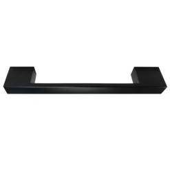 1 X Modern D Type Matt Black Additional Handle - L150mm (128mm Centres)