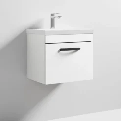 1 X Brooklyn Matt Black Additional Bar Handle - L210mm (196mm Centres) -Duravit Bathroom Shop h190 d2