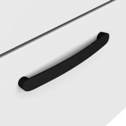 1 X Brooklyn Matt Black Additional Bar Handle - L210mm (196mm Centres) -Duravit Bathroom Shop h190 nwd1