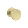 Hudson Reed Brushed Brass Indented Round Knob Furniture Handle - 30mm Diameter -Duravit Bathroom Shop h313 lrg