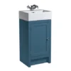 Roper Rhodes Hampton Cloakroom Unit & Basin - Derwent Blue -Duravit Bathroom Shop hamp450db l