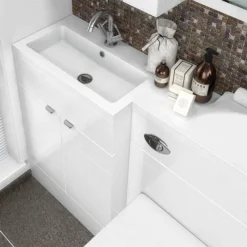 Hudson Reed 1505 X 360/260mm L-Shaped Full Depth Basin -Duravit Bathroom Shop hudsonreed1505mmlshapedfulldepthbasind1