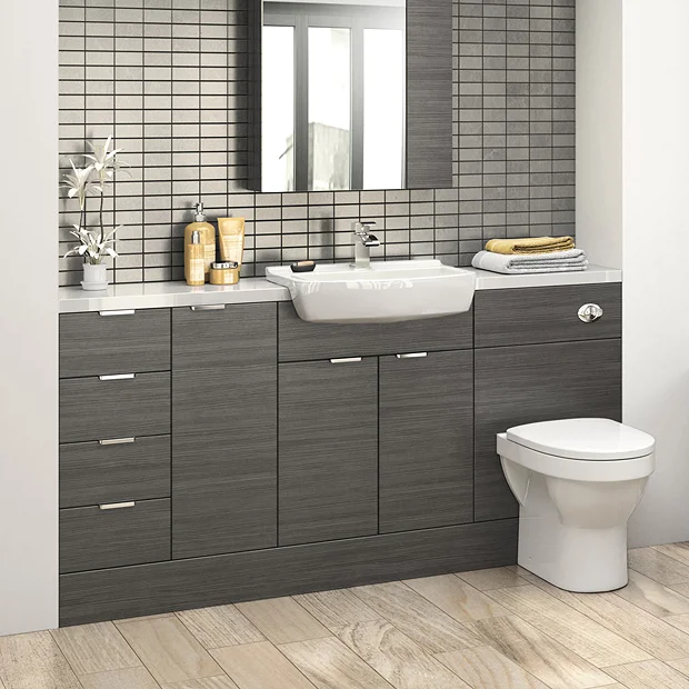 Hudson Reed 600x355mm Black Full Depth Vanity Unit 3 Hudson Reed 600x355mm Black Full Depth Vanity Unit
