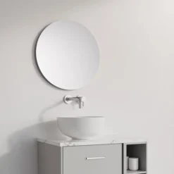 Crosswater Infinity 500mm Round Non-Lit Mirror -Duravit Bathroom Shop if5050 d2