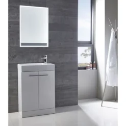 Tavistock Kobe 560mm Freestanding Unit & Basin - Gloss White