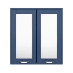 Keswick Blue 600mm Traditional Wall Hung 2 Door Mirror Cabinet -Duravit Bathroom Shop kesblu2dm d2