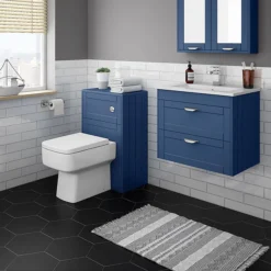 Keswick Blue 620mm Traditional Wall Hung 2 Drawer Vanity Unit -Duravit Bathroom Shop kesblu6wh2d d2