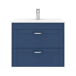 Keswick Blue 620mm Traditional Wall Hung 2 Drawer Vanity Unit -Duravit Bathroom Shop kesblu6wh2d d3