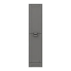 Keswick Grey 1400mm Traditional Floorstanding Tall Storage Unit -Duravit Bathroom Shop kesgrytb d1