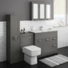 Keswick Grey 1400mm Traditional Floorstanding Tall Storage Unit 2 Keswick Grey 1400mm Traditional Floorstanding Tall Storage Unit -Duravit Bathroom Shop kesgrytb d3