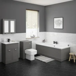 Keswick Grey 500mm Traditional Toilet Unit With Concealed Cistern -Duravit Bathroom Shop kesgrywc d3
