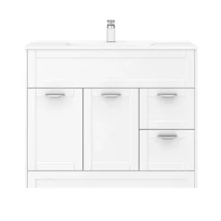 Keswick White 1015mm Traditional Floorstanding Vanity Unit -Duravit Bathroom Shop keswht100 d3