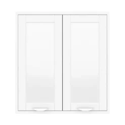 Keswick White 600mm Traditional Wall Hung 2 Door Mirror Cabinet -Duravit Bathroom Shop keswht2dm d2