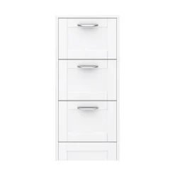 Keswick White 350mm Traditional 3 Drawer Storage Unit -Duravit Bathroom Shop keswht3d d1