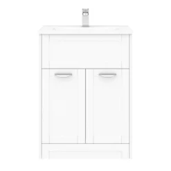 Keswick White 620mm Traditional Floorstanding Vanity Unit -Duravit Bathroom Shop keswht620 d4